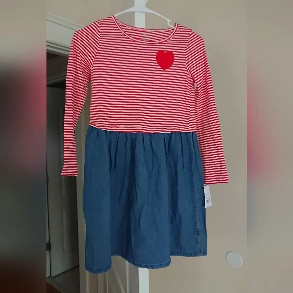 Carter's Striped Chambray Dress size 12